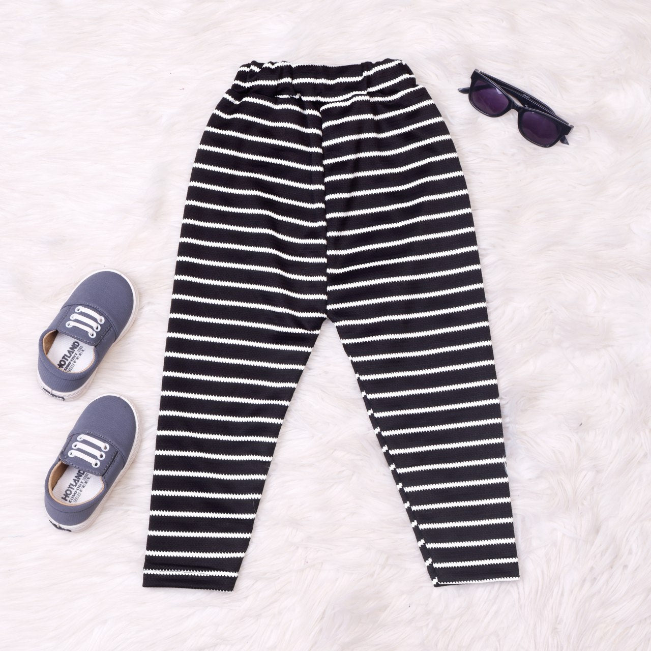 Shinydots Baby & Toddler Boys Black Striped Full-Sleeve T-Shirt & Track Set – Stylish & Comfortable Kids Outfit