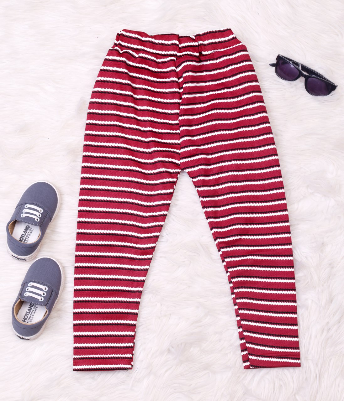 Shinydots Baby Boys Striped Red Full-Sleeve T-Shirt & Track Set – Stylish & Comfortable Kids Outfit