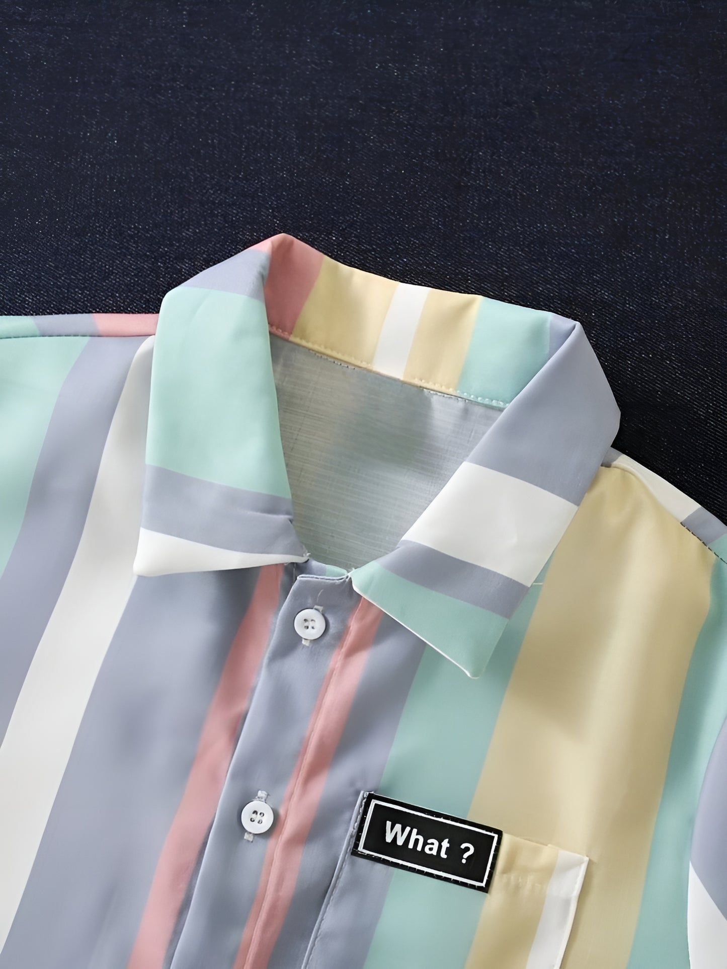 Multi striped Half Sleeve Shirt with Short Clothing Set for Boys