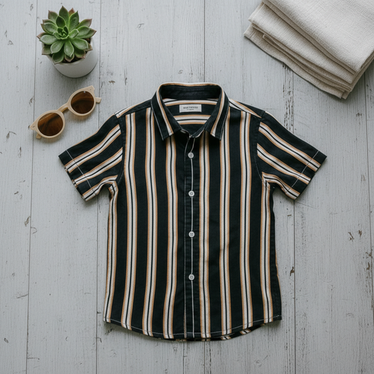 SHINYDOTS Kids Striped Cotton Shirt | Classic Casual Wear