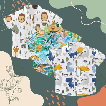 Pack of 3 Trendy Cotton Shirts for Boys – Fun Prints & Maximum Savings!